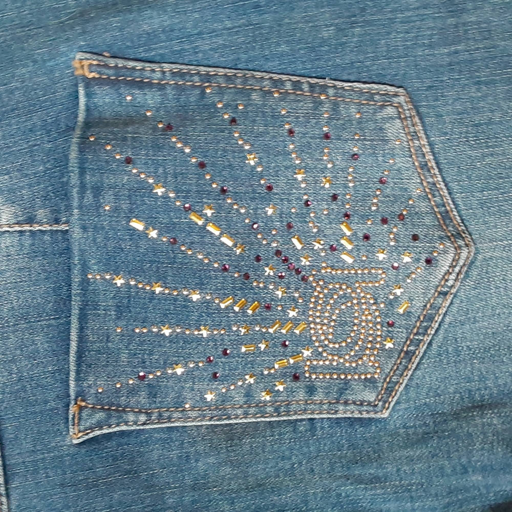 BEBE HEARTBREAKER ANKLE SKINNY JEANS, SIZE 30 - Picture 12 of 14